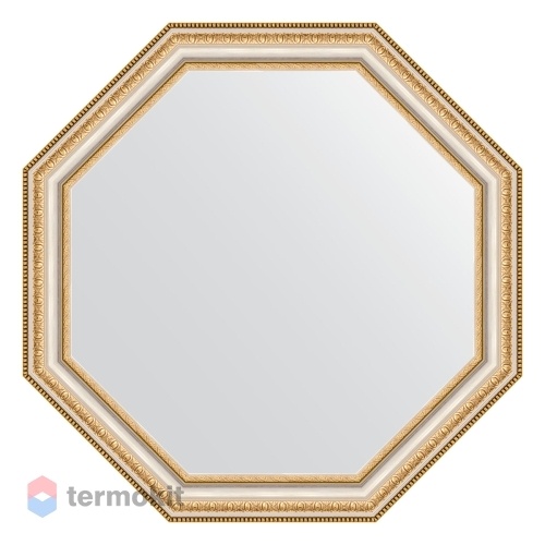 Зеркало с фацетом в багетной раме EVOFORM OCTAGON 62 золотые бусы на серебре BY 3710