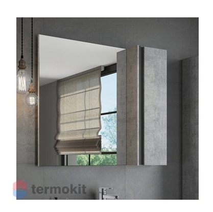 Зеркальный шкаф COMFORTY Эдинбург-90 бетон светлый 00004147981