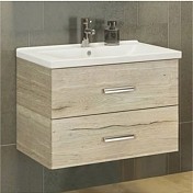 Тумба с раковиной COMFORTY Парма-80 подвесная дуб дымчатый 00004143491