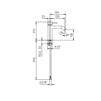 Смеситель для раковины Palazzani Digit color золото 02304553 УЦЕНЕННЫЙ