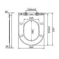 Сиденье для унитаза AM.PM Inspire с микролифтом C507854WH УЦЕНЕННОЕ