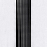 Дизайн-радиаторы алюминиевые Silver 1800 с боковым подключением цвет черный янтарь RAL 9005