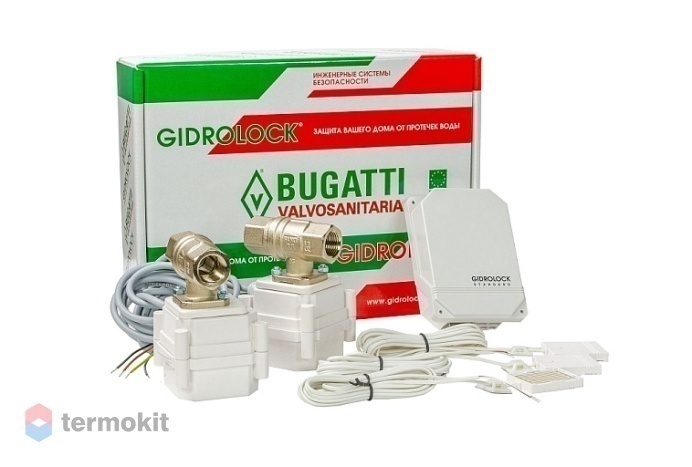 Комплект для защиты от протечек воды Gidrolock Standard BUGATTI 1/2