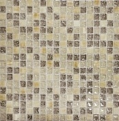Мозаика стеклянная с камнем Q-Stones QSG-011-15/8 30,5х30,5