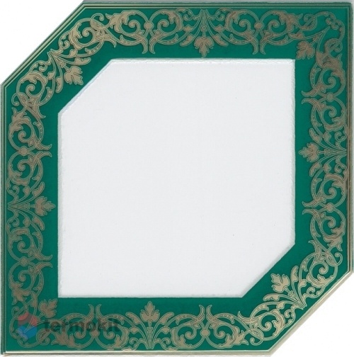 Керамическая плитка Kerama Marazzi Клемансо HGD/D250/18000 декор зеленый 15x15