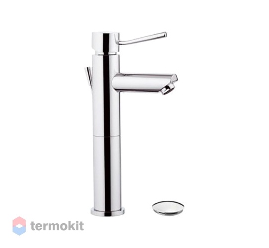 Смеситель для раковины высокий Remer Minimal с донным клапаном Хром N10L