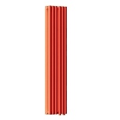 Стальные трубчатые радиаторы с нижним подключением Empatiko Takt цвет Scarlet Red
