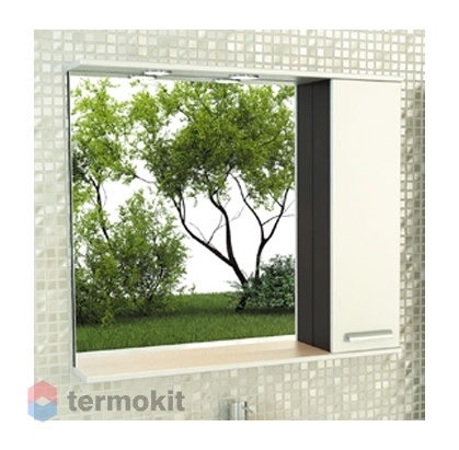 Зеркальный шкаф Comforty Манчестер-90 подвесной венге 00003125185