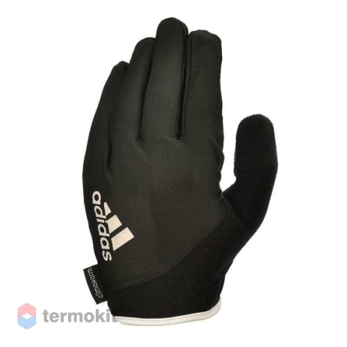 Перчатки для фитнеса Adidas Essential с пальцами черно\белые размер S ADGB-12421WH