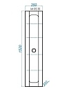 Пенал Aqwella Infinity 35 подвесной, белый Inf.05.35