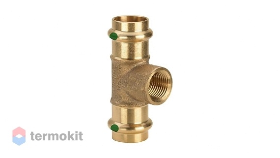 Viega бронзовый тройник с внутренней резьбой 42x1/2"x42 Sanpress