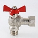 Valtec Кран шаровой угловой с накидной гайкой и наружной резьбой 1/2" х 3/4"