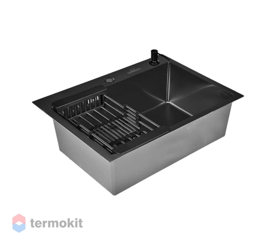 Мойка для кухни Wisent 70 графит WS37050B/W302644B/W405B/WGER019B