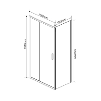 Душевой уголок Vincea Garda 1900x1600x1000 хром VSR-1G1016CL