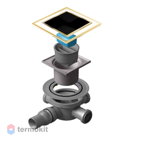 Сливной трап Pestan Confluo Standard Dry 3 Black Glass Gold 13000174