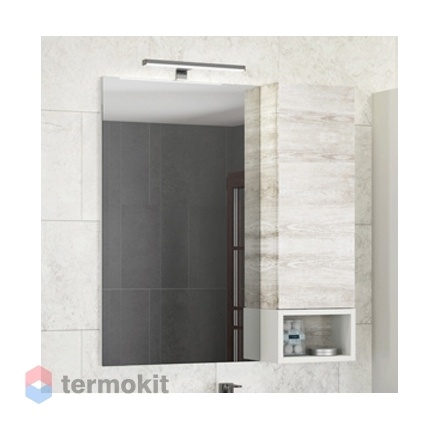 Зеркальный шкаф COMFORTY Прага-75 дуб белый 00004144199