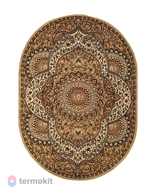 Ковёр Merinos Laguna 300x400 овальный бежевый D505