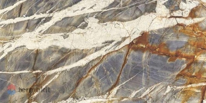 Керамогранит Ariostea Marmi Blue Tempest Block B Luc Shiny 150x300
