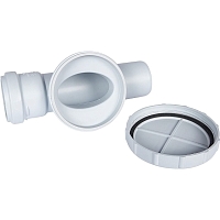 STOUT Ревизия с круглой крышкой канализационная бесшумная D 58