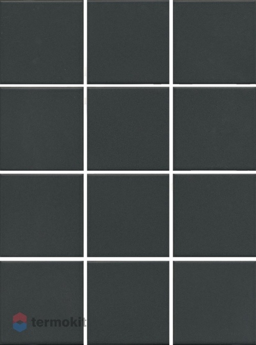 Керамическая плитка Kerama Marazzi Агуста 1333 черный натуральный (полотно из 12 частей 9,8x9,8) 30x40