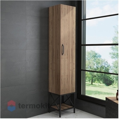 Шкаф-колонна COMFORTY Бредфорд-40 напольный дуб темный 00004148004