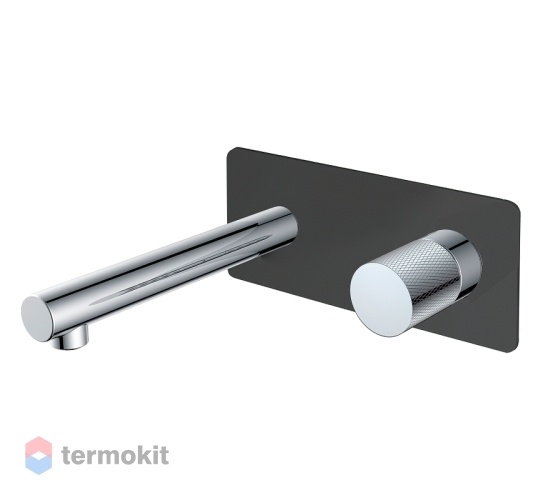 Встраиваемый смеситель для раковины Boheme Stick black touch chrome 125-BCR.2
