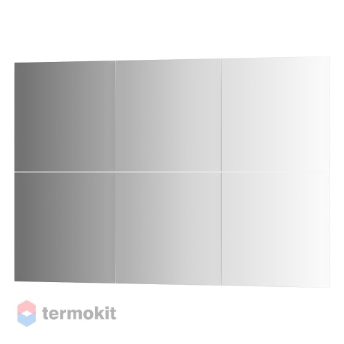 Зеркальная плитка с фацетом EVOFORM REFRACTIVE 30x30 16 шт Серебро BY 1531