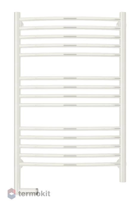 Электрический полотенцесушитель Сунержа Богема 2.0 (прямая) 800x500 ТЭН Лев. белый арт. 12-5204-8050