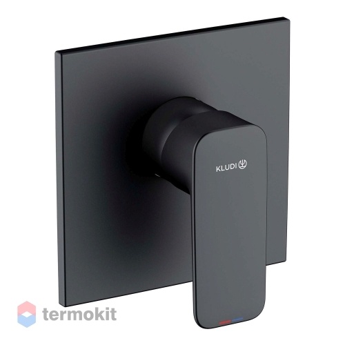 Встраиваемый смеситель для душа Kludi Pure&Style черный матовый 407553975