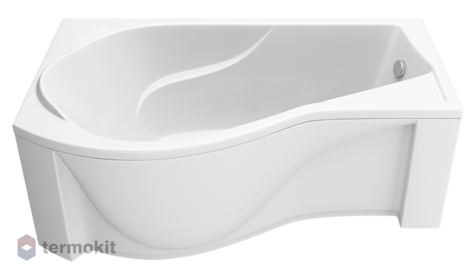 Акриловая ванна Bas Капри 1700x945 с каркасом левая В 00015