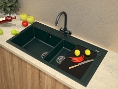 Мойка для кухни Florentina Россана черный 20.335.E1000.102