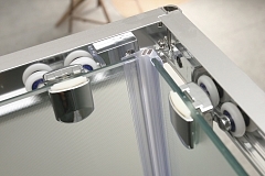 Душевой уголок Belbagno Unique 1900x1150x900 (рифленое стекло) хром UNIQUE-AH-2-100/115-75/90-P-Cr