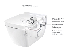 Чаша унитаза подвесного TECE TECEone с функцией биде 9700200