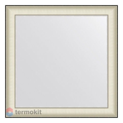 Зеркало в багетной раме EVOFORM DEFINITE 78 белая кожа с хромом BY 7632
