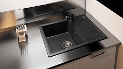Мойка для кухни Flortek Консул черный 23.020.C0640.102