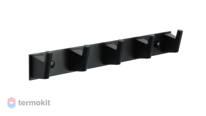 5 крючков на планке Fixsen TREND черный FX-97805-5