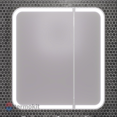 Зеркальный шкаф Opadiris Элеганс 90 белый матовый 00-00006882