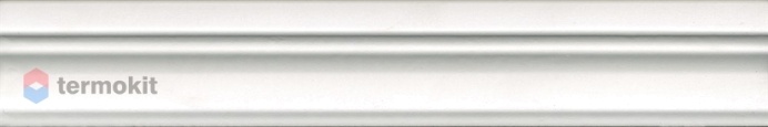 Керамическая плитка Kerama Marazzi Магнолия BLC025R Бордюр белый матовый обрезной 5х30