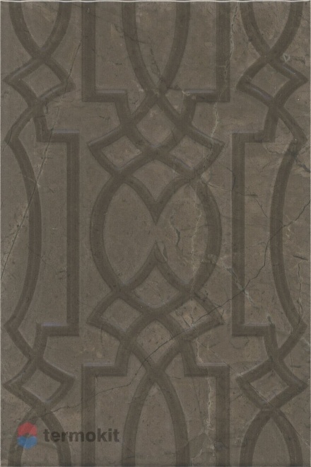 Керамическая плитка Kerama Marazzi Эль-Реаль 8319 коричневый структура настенная 20x30