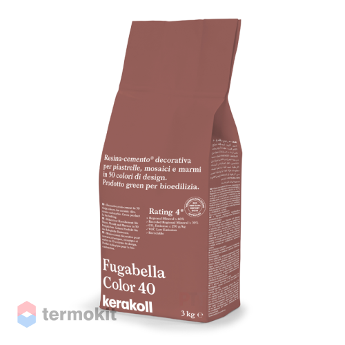 Затирка Kerakoll Fugabella Color полимерцементная 40 (3 кг мешок)