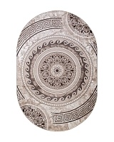 Ковёр Merinos Valencia Deluxe 250x400 овальный бежевый/коричневый d300