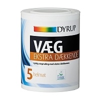 Dyrup Ekstra Daekkende 5, Матовая краска премиум класса с максимальной укрывистостью, База C, 0,75л