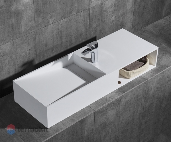 Раковина NTBagno Cagliari Right 1200x420 из искусственного камня NT501/L