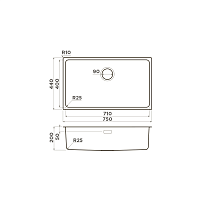 Мойка для кухни Omoikiri TADZAVA 75-U/I IN 4993501
