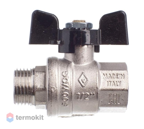 Кран шаровой Bugatti 1/2" HB (бабочка) серия Oregon 03070060