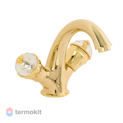 Смеситель для раковины Migliore PRESTIGE CRYSTAL золото 28014