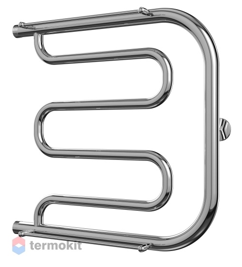 Водяной полотенцесушитель Terminus Фокстрот с полкой AISI 32х2 600х500