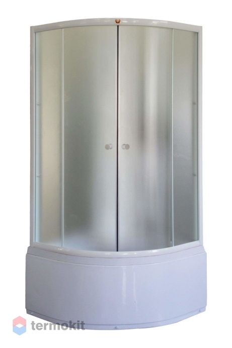 Душевой уголок Parly 1950x900x900 (матовое стекло) белый ZЕ90