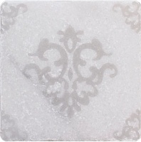 Плитка Мрамор Stone4Home Marble White Motif №3 декор 10х10