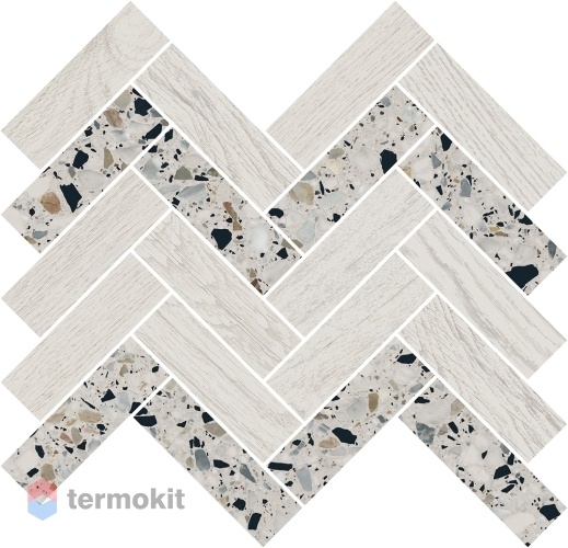 Керамогранит Kerama Marazzi Монтиони T042/SG5268 декор мозаичный белый 34x35,5x0,9